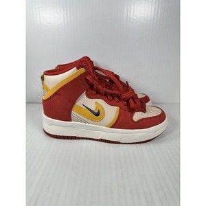 Nike Dunk High Up Rebel Cinnabar Red Yellow Ochre Lapis Womens Size 7 DH3718-600